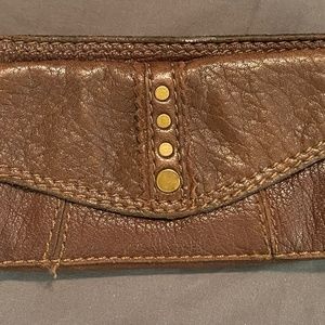 Lucky brand brown leather wallet